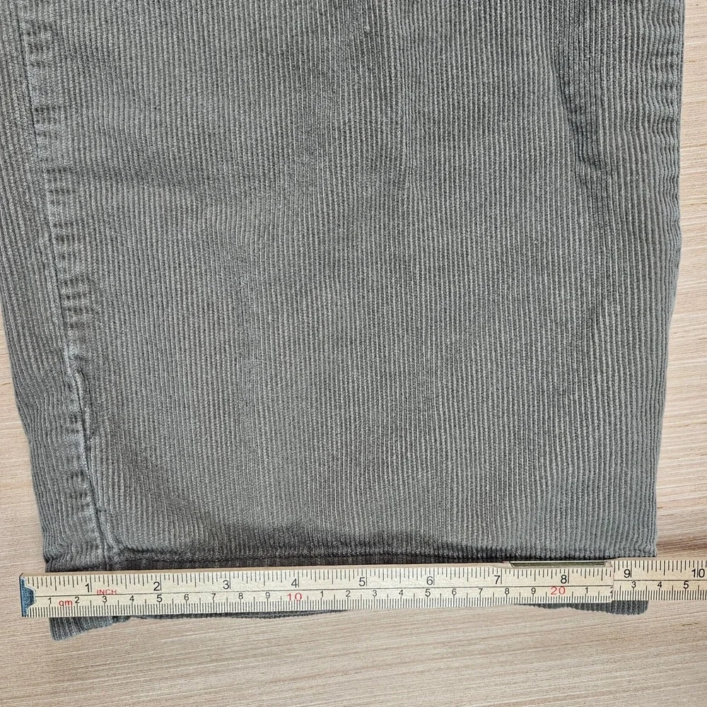 Croft & Barrow Mens Corduroy Pants 40x30 Gray Brown Straight Leg Casual‎ Khakis
